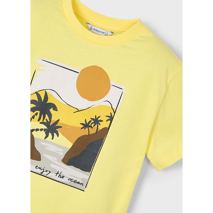 Mayoral Yazlık Erkek Kısa Kol T-shirt Sarı
