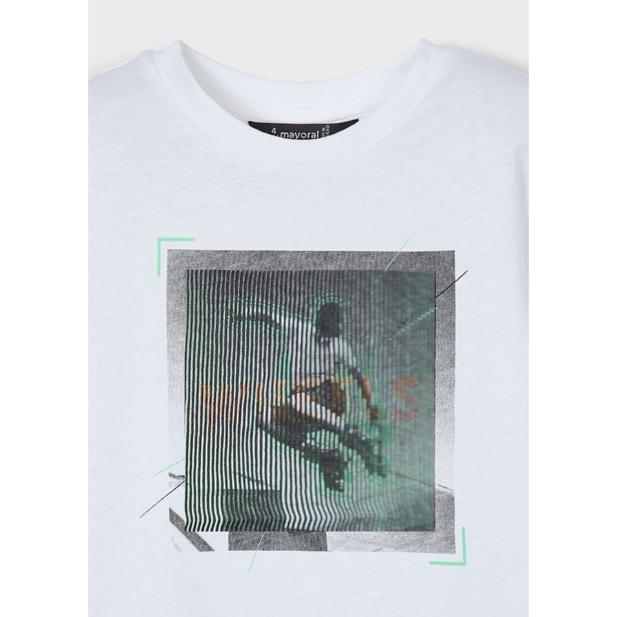 Mayoral Yazlık Erkek Kısa Kol T-shirt Beyaz