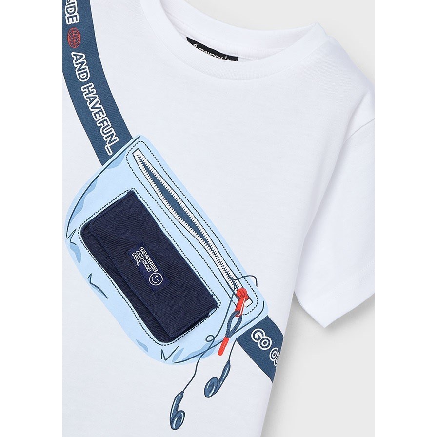 Mayoral Yazlık Erkek Kısa Kol T-shirt Beyaz