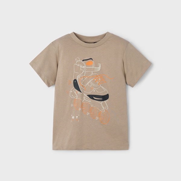 Mayoral Yazlık Erkek Kısa Kol T-shirt Krem