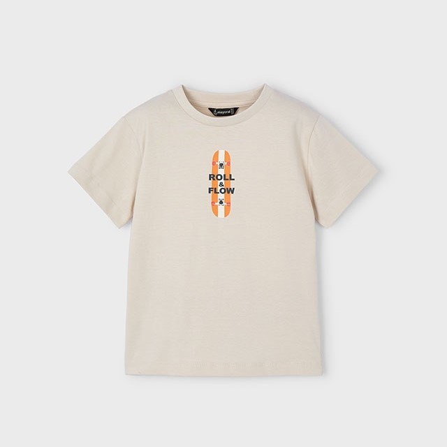 Mayoral Yazlık Erkek Kısa Kol T-shirt Krem