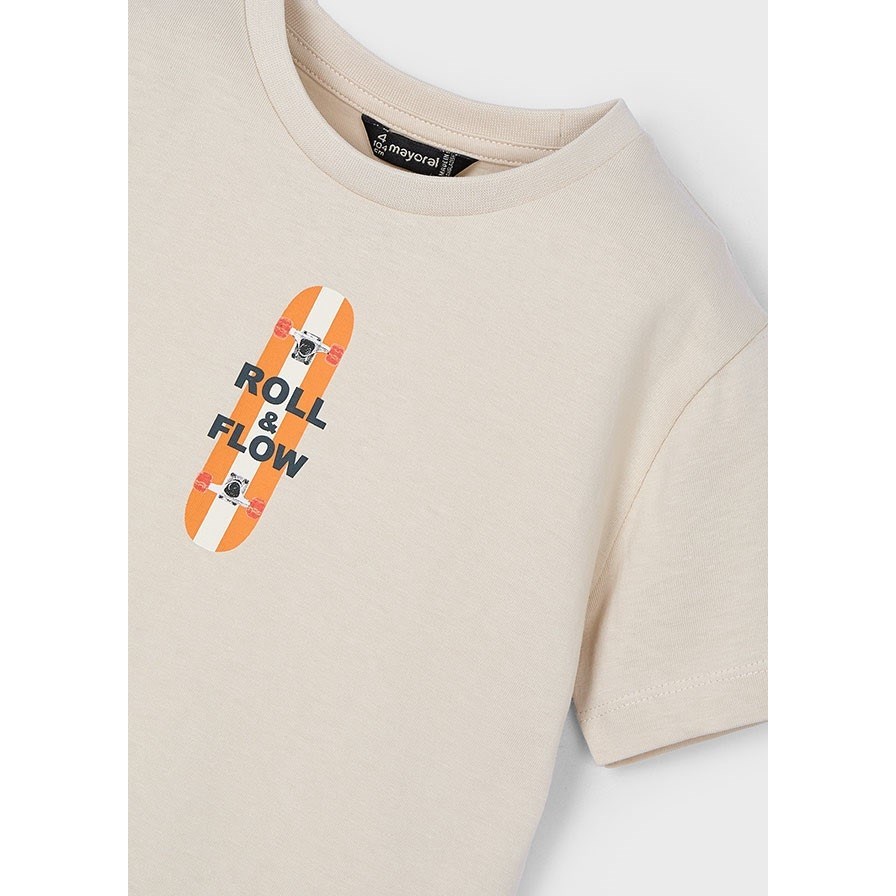 Mayoral Yazlık Erkek Kısa Kol T-shirt Krem