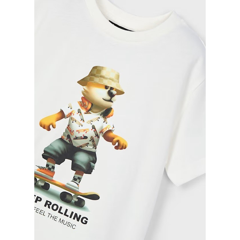 Mayoral Yazlık Erkek Kısa Kol T-shirt Beyaz