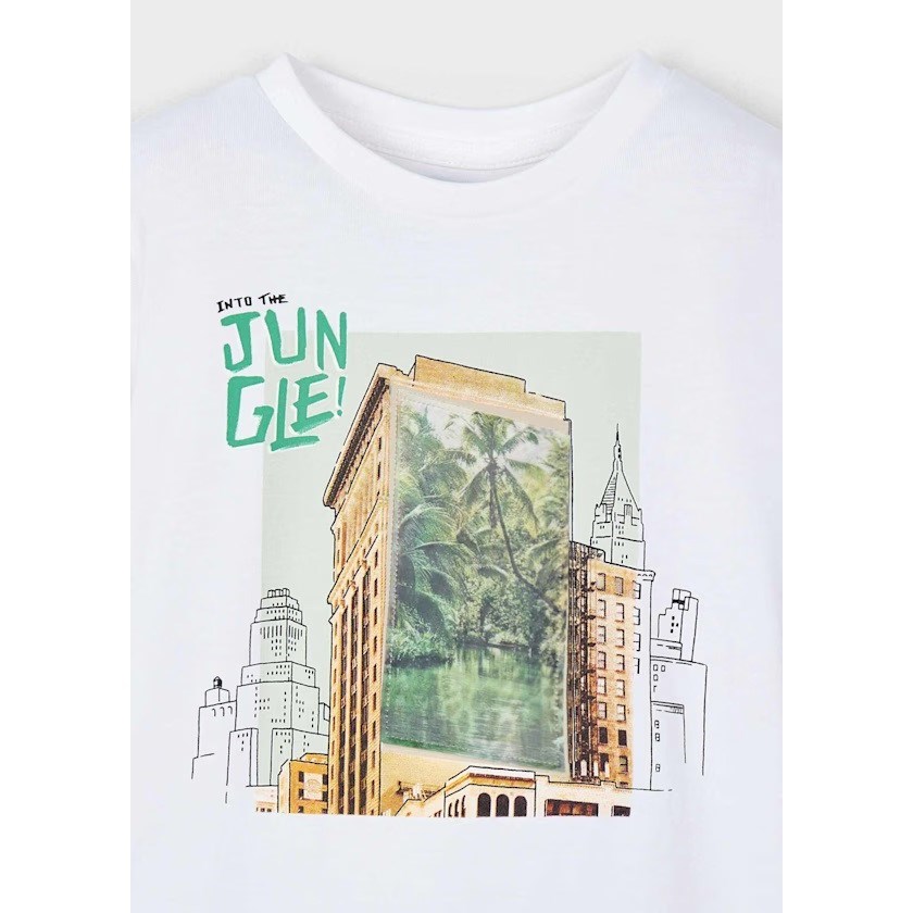 Mayoral Yazlık Erkek Kısa Kol T-shirt Beyaz