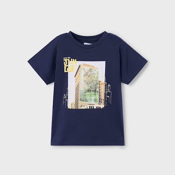 Mayoral Yazlık Erkek Kısa Kol T-shirt Koyu Mavi