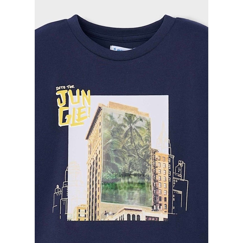 Mayoral Yazlık Erkek Kısa Kol T-shirt Koyu Mavi