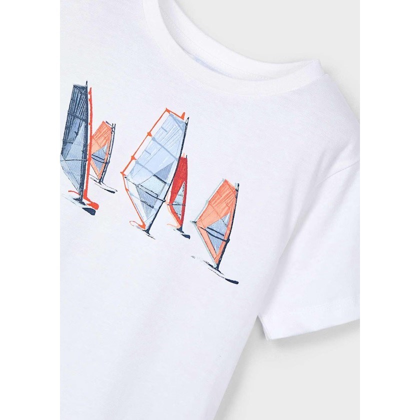 Mayoral Yazlık Erkek Kısa Kol T-shirt 2'li Set Beyaz
