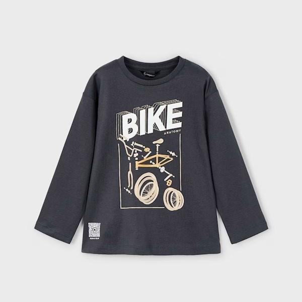 Mayoral Yazlık Erkek Uzun Kol T-shirt Gri