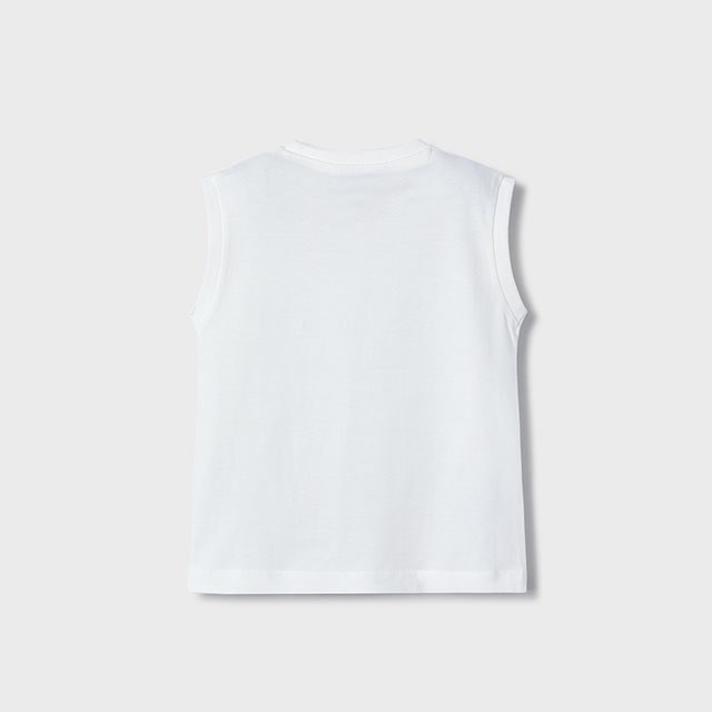 Mayoral Yazlık Erkek Kolsuz Atlet T-shirt Beyaz