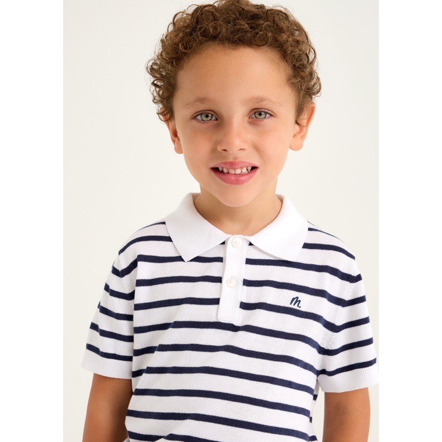 Mayoral Yazlık Erkek Polo Yaka Kısa Kol T-shirt Beyaz