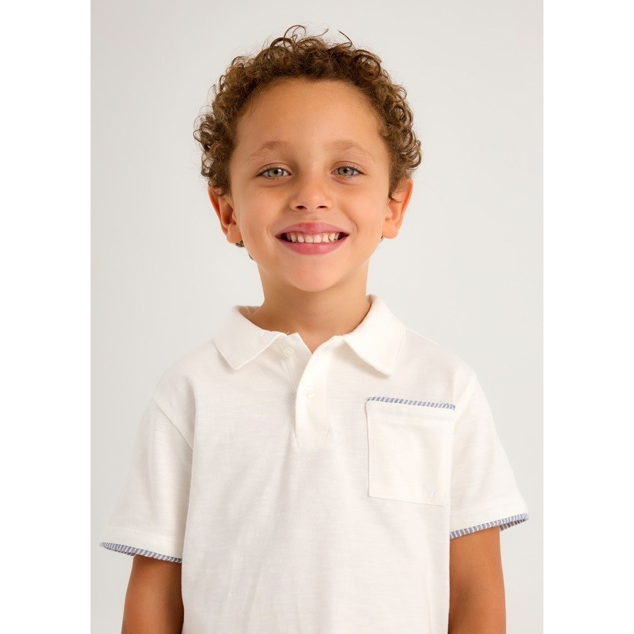 Mayoral Yazlık Erkek Polo T-shirt Kumaş Bermuda Set Mavi