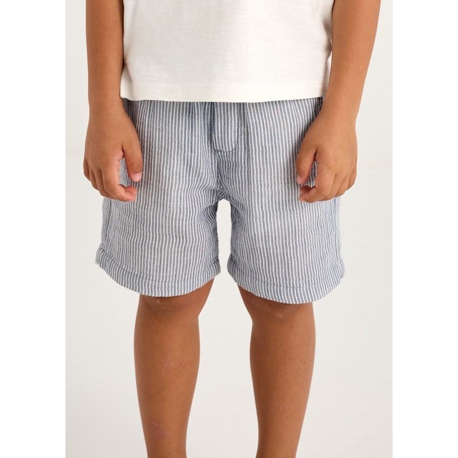 Mayoral Yazlık Erkek Polo T-shirt Kumaş Bermuda Set Mavi