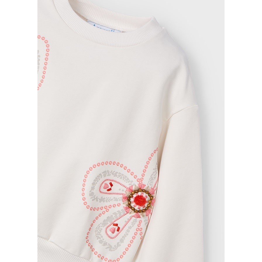 Mayoral Yazlık Kız S-shirt Beyaz