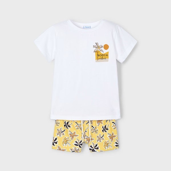 Mayoral Yazlık Erkek T-shirt Mayo 2'li Set Sarı
