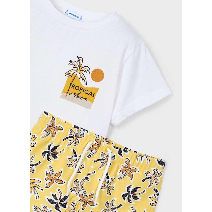 Mayoral Yazlık Erkek T-shirt Mayo 2'li Set Sarı