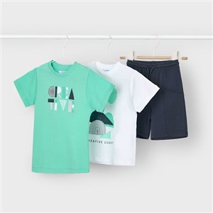 Mayoral Yazlık Erkek T-shirt Şort 3'lü Set