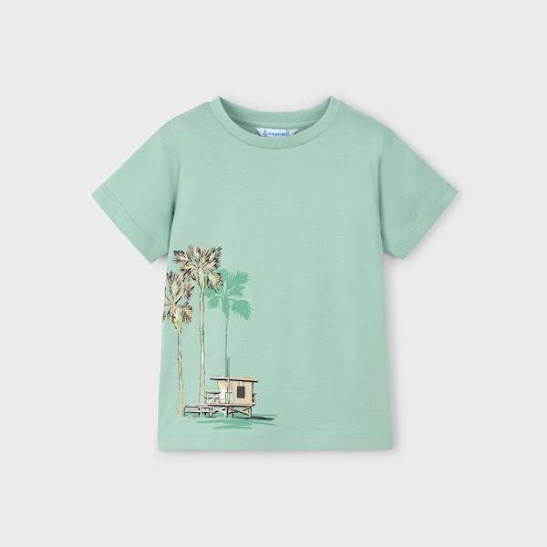 Mayoral Yazlık Erkek T-shirt Şort 3'lü Set Yeşil