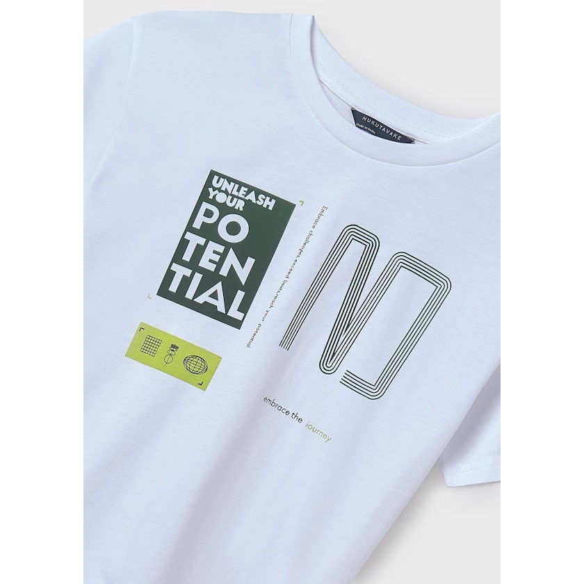 Mayoral Yazlık Erkek Kısa Kol T-shirt Beyaz