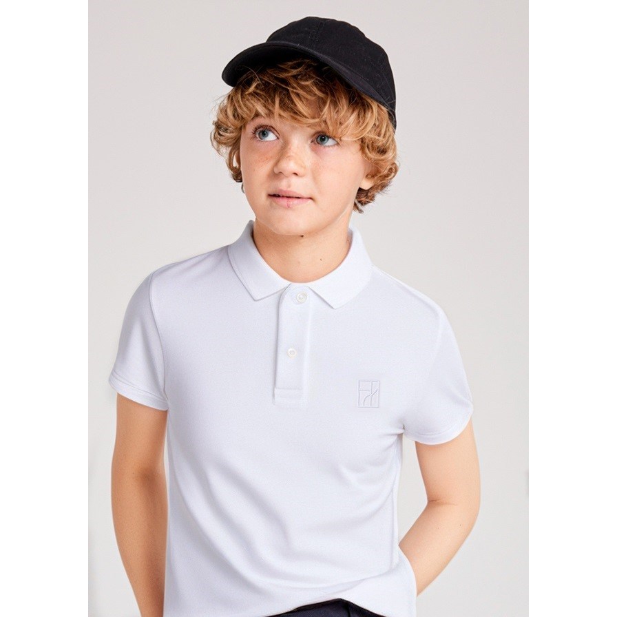 Mayoral Yazlık Erkek Polo Yaka Kısa Kol T-shirt Beyaz