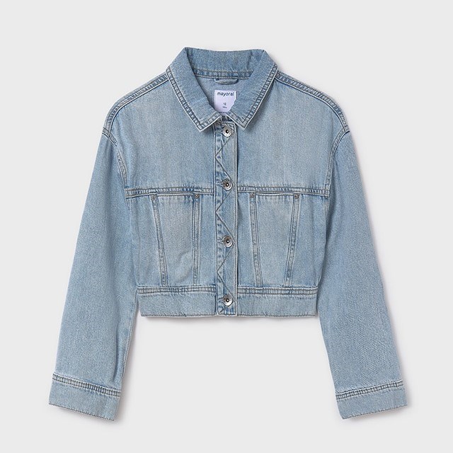 Mayoral Yazlık Kız Denim Ceket Mavi