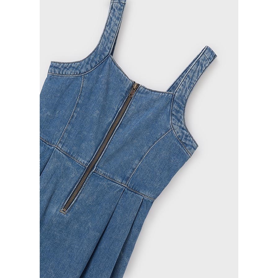 Mayoral Yazlık Kız Denim Elbise Mavi