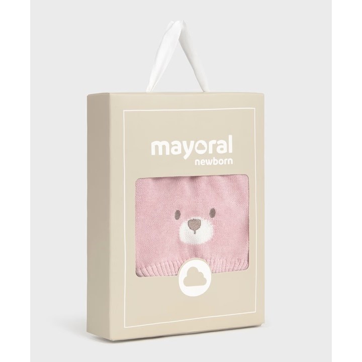 Mayoral Yazlık Kız Bebek Örme Şapka Çorap Set Pembe