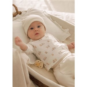 Mayoral Yazlık Bebek Bluz Patikli Pantolon 3'lü Set
