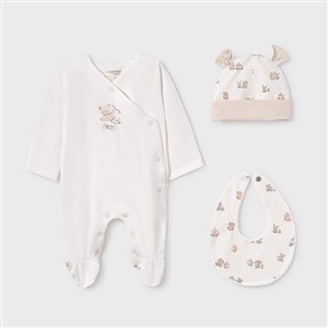 Mayoral Yazlık Bebek Tulum Şapka 3'lü Set