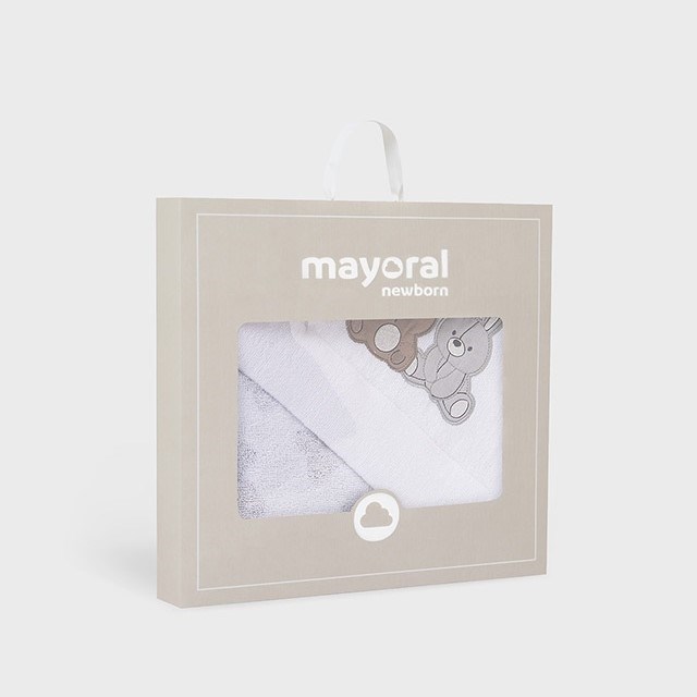 Mayoral Bebek Banyo Havlusu Beyaz