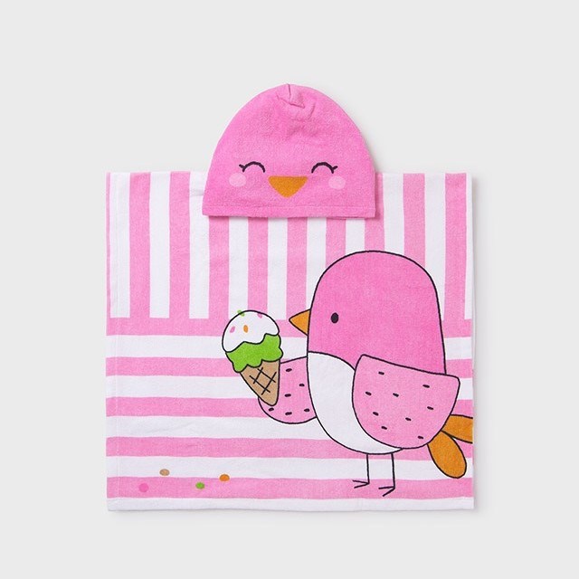 Mayoral Yazlık Kız Bebek Plaj Havlusu Pembe