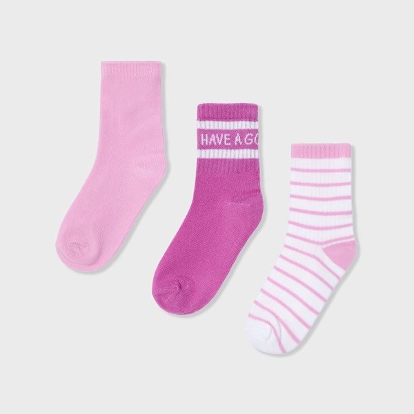 Mayoral Yazlık Kız Çorap 3'lü Set Pembe