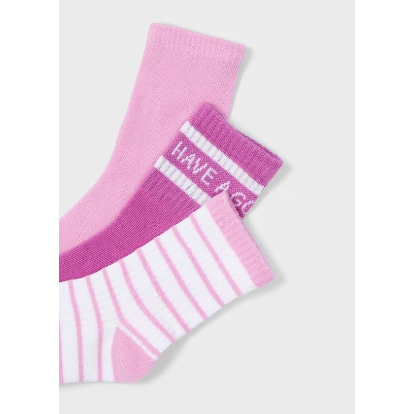 Mayoral Yazlık Kız Çorap 3'lü Set Pembe