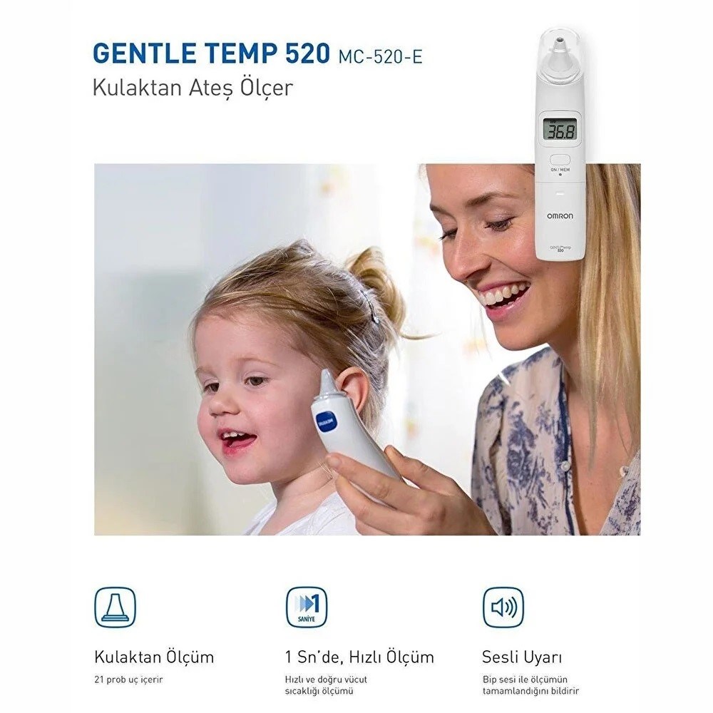 Omron Gentle Temp 520 Kulaktan Ateş Ölçer 