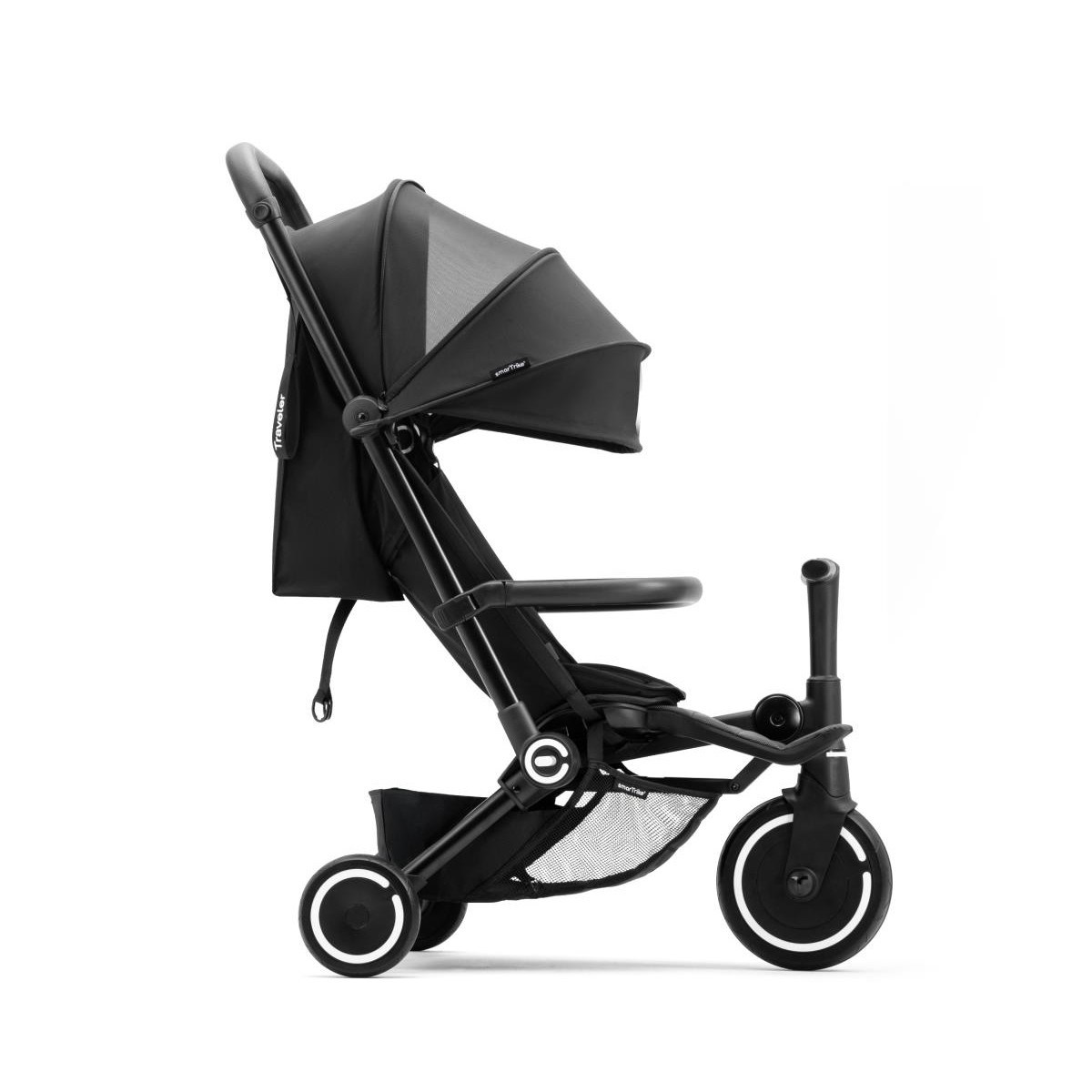 SmarTrike Traveler Hepsi Bir Arada Aktif Kabin Boy Bebek Arabası ve Bisiklet (6 Ay – 4 Yaş) - Onyx B 