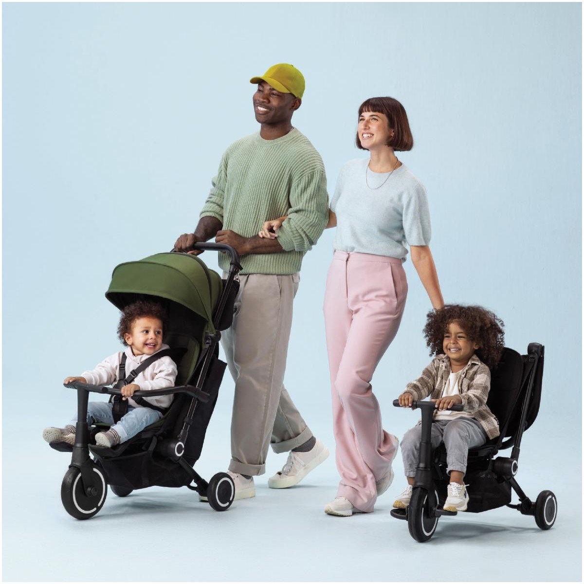 SmarTrike Traveler Hepsi Bir Arada Aktif Kabin Boy Bebek Arabası ve Bisiklet (6 Ay – 4 Yaş) - Onyx B 