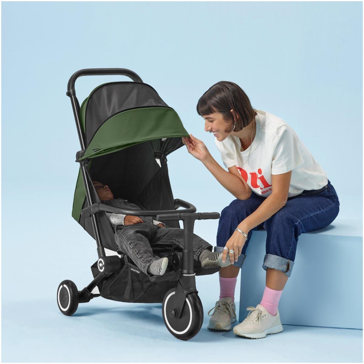 SmarTrike Traveler Hepsi Bir Arada Aktif Kabin Boy Bebek Arabası ve Bisiklet (6 Ay – 4 Yaş) - Everes 