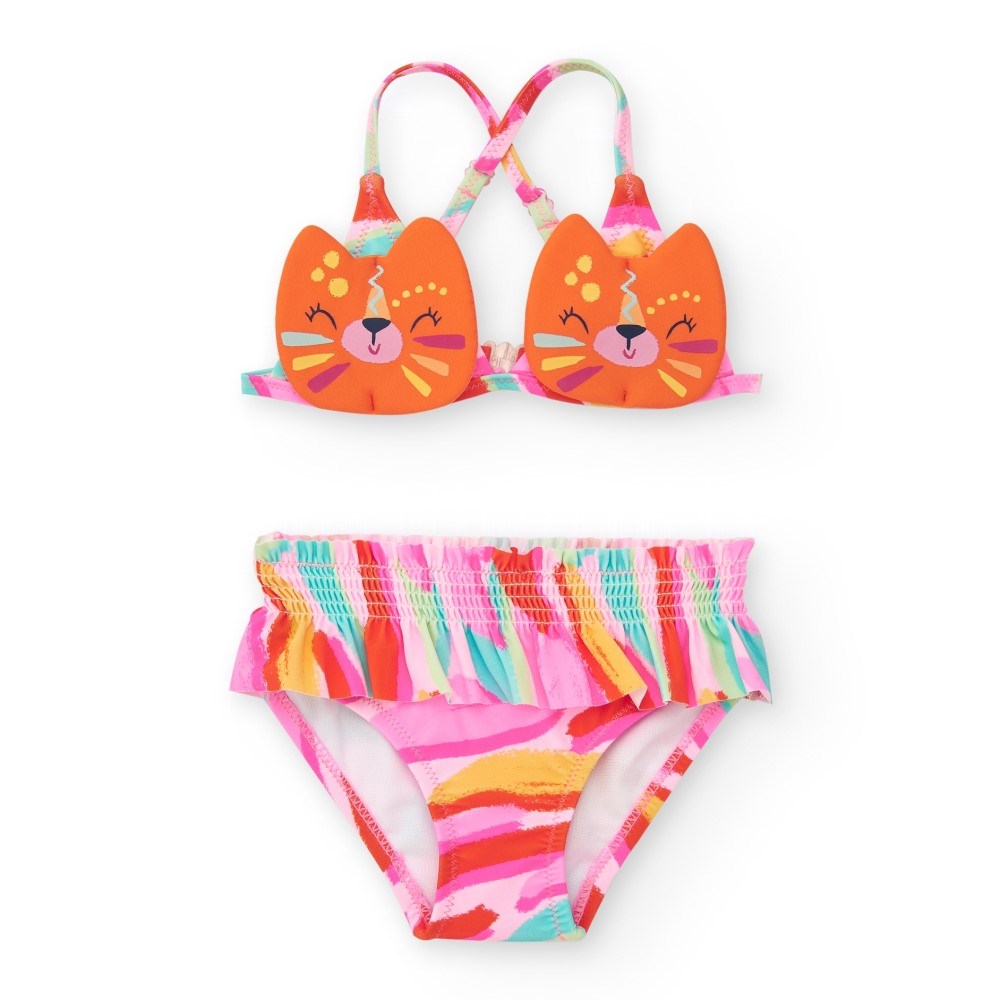 Tuc Tuc Yazlık Kız Bikini Pembe