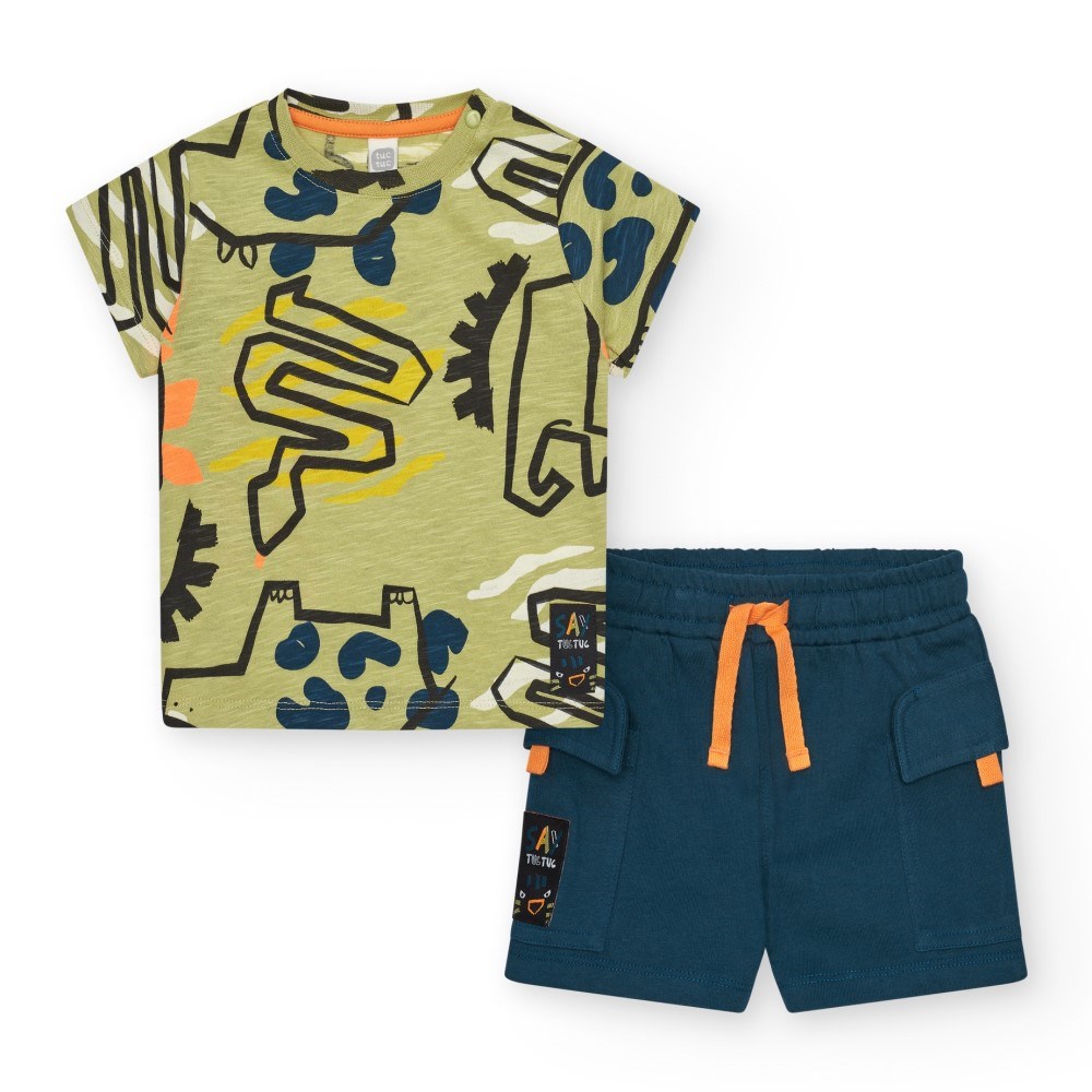 Tuc Tuc Erkek T-shirt Şort 2'li Set Yeşil