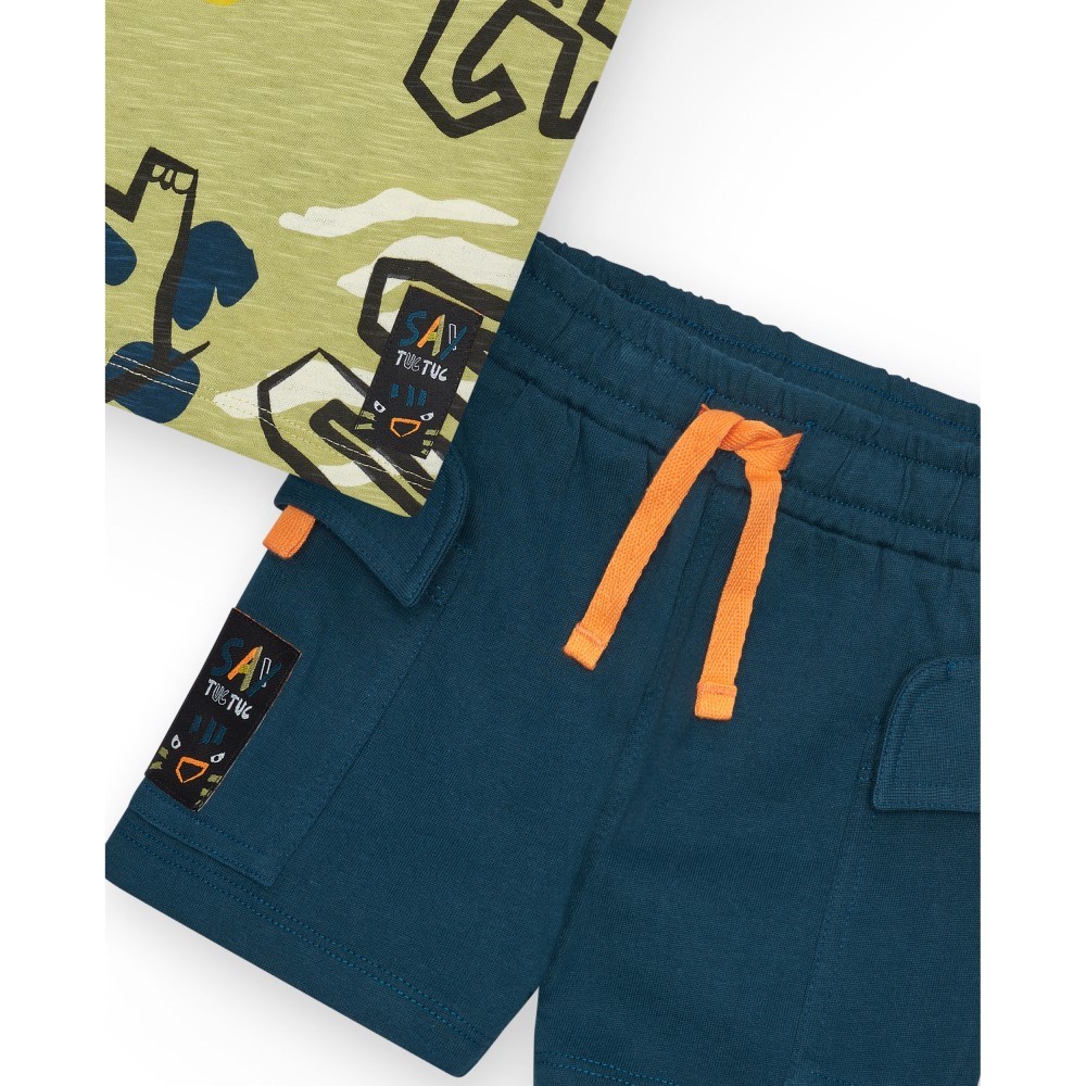 Tuc Tuc Erkek T-shirt Şort 2'li Set Yeşil