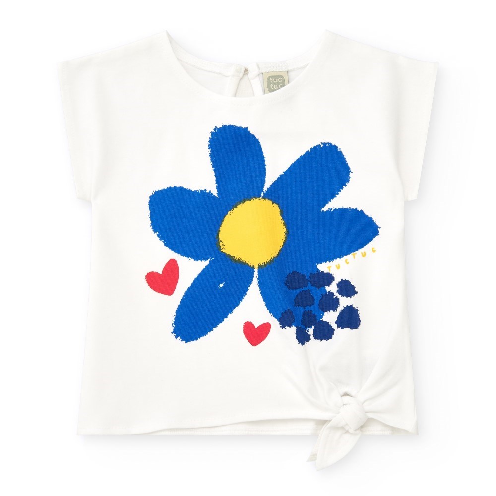 Tuc Tuc Kız T-shirt Şort 3'lü Set  Mavi