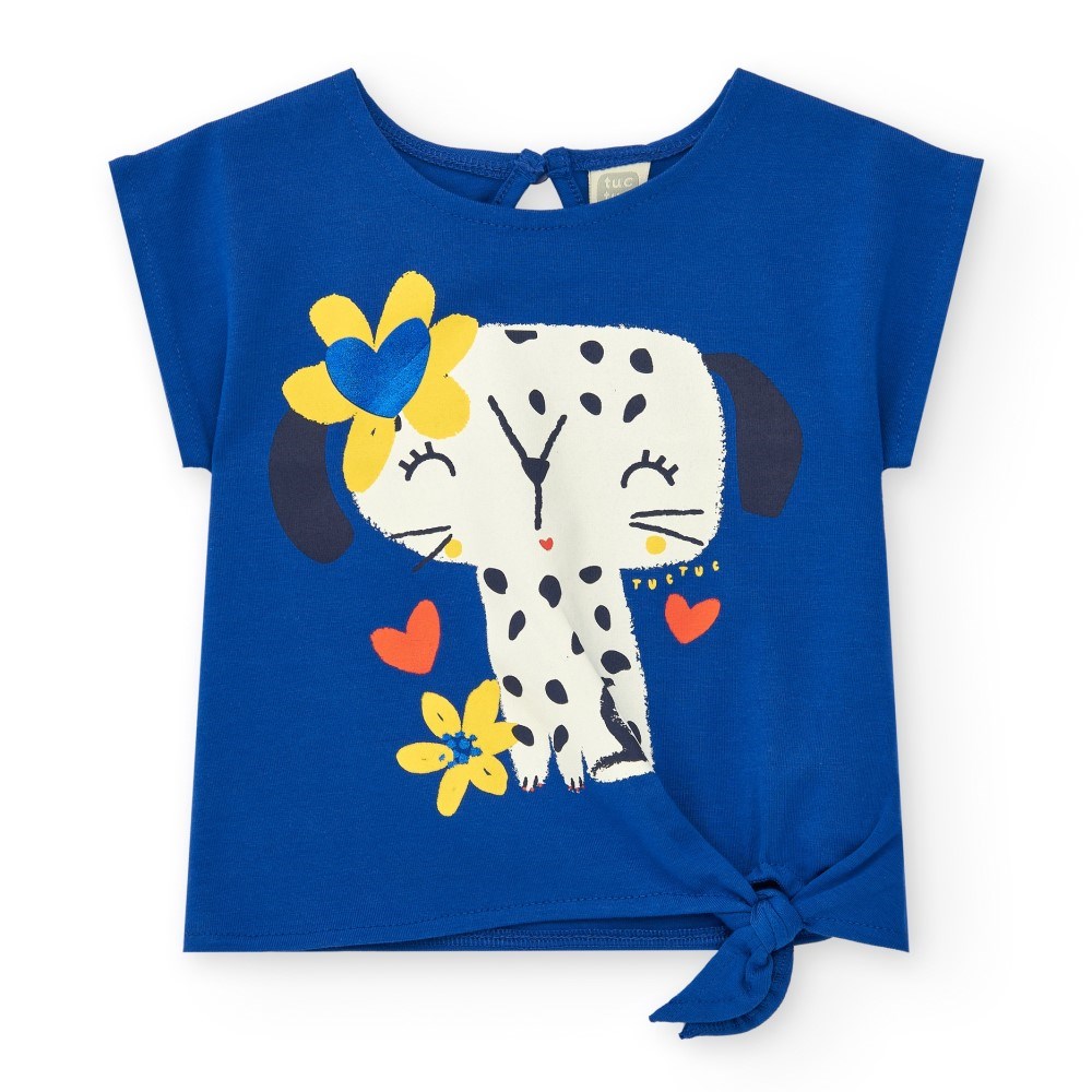 Tuc Tuc Kız T-shirt Şort 3'lü Set  Mavi