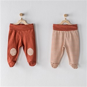 Andywawa Yazlık Erkek Bebek Patikli Pantolon 2'li Set