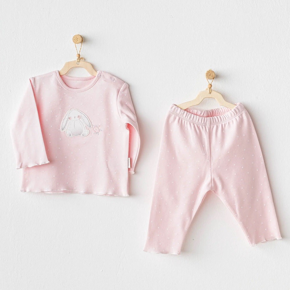 Andywawa Bebek 2'li Takım Bunny Bear Pembe