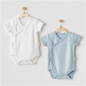 Andywawa Bebek Kısa Kollu Zıbın Takım 2'li Set- Bunny Bear