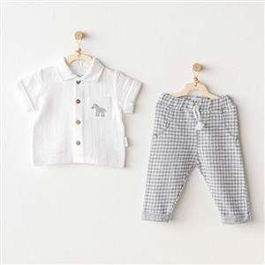 Andywawa Yazlık Erkek Bebek 2'li Set- Little King