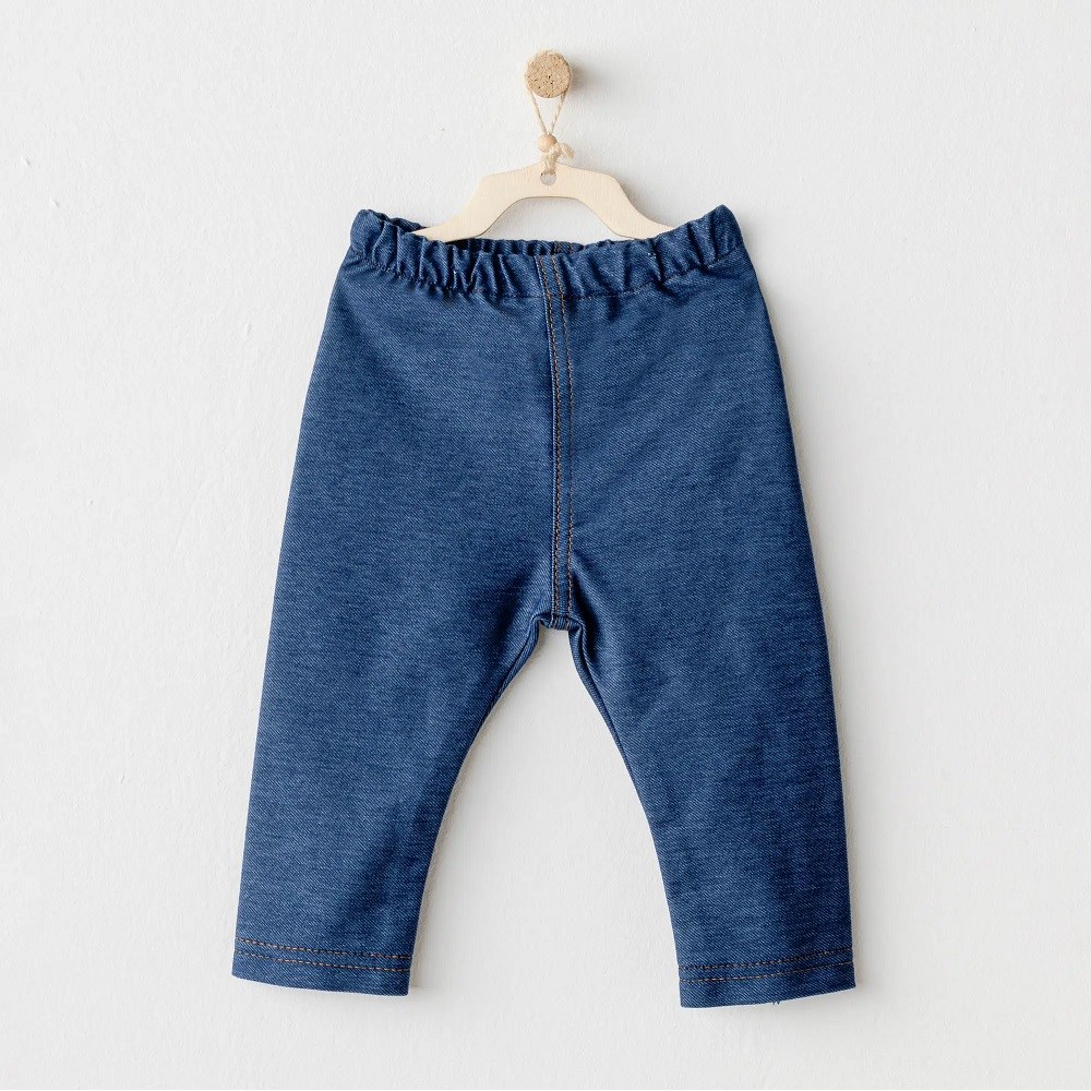 Andywawa Kışlık Kız Bebek Tayt Pantolon - Casual Mavi