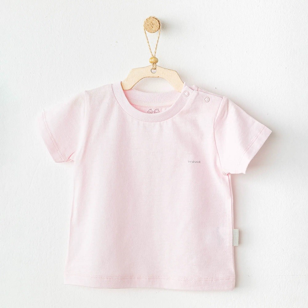 Andywawa Yazlık Kız  Bebek Kısa Kol T-shirt Pembe