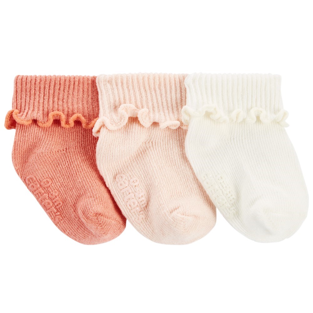 Carter's Kız Bebek Çorap 3'lü Set Pembe