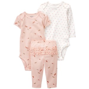 Carter's Kız Bebek Body Pantolon 3'lü Set