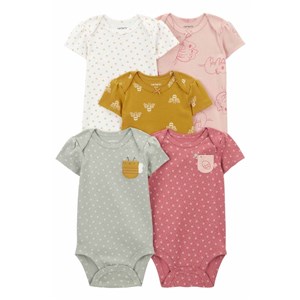 Carter's Layette Kız Bebek Kısa Kollu Body 5'li Set